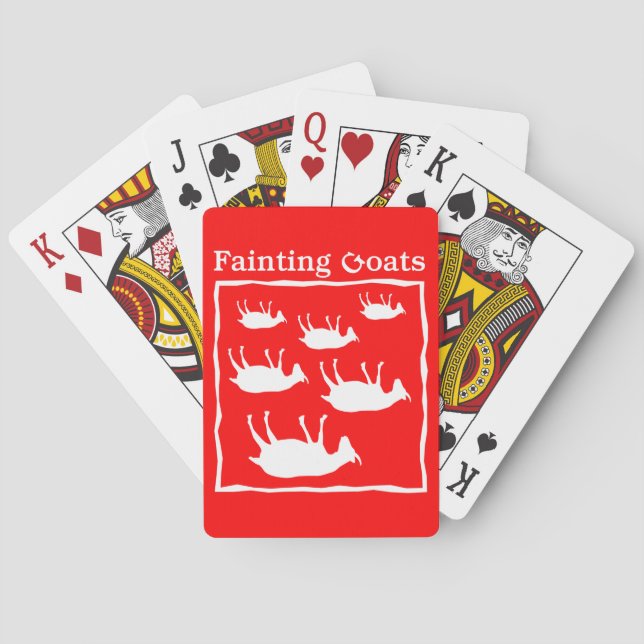 Fainting Goats Playing Cards (Back)