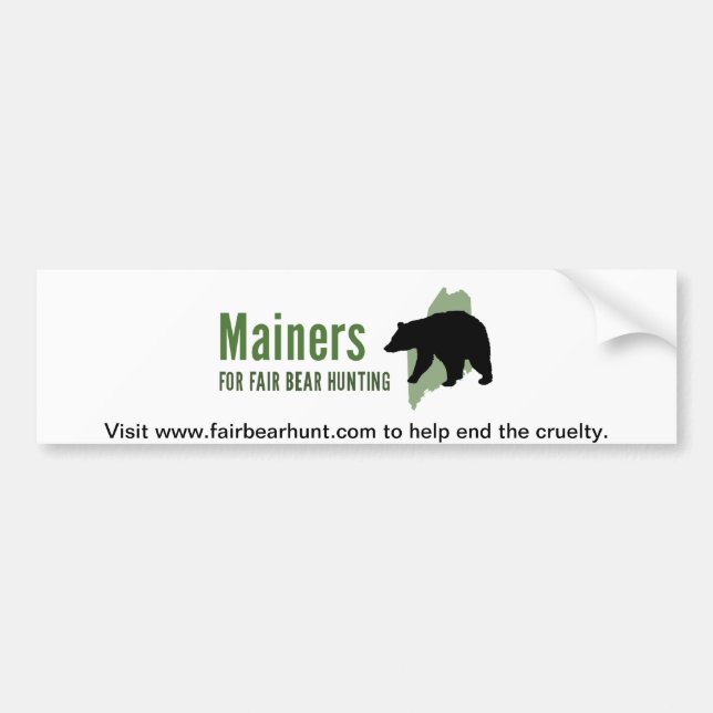 Fair Bear Hunt Bumper Sticker (Front)