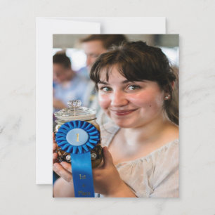 Fair Canning Contest Photo Customize Card