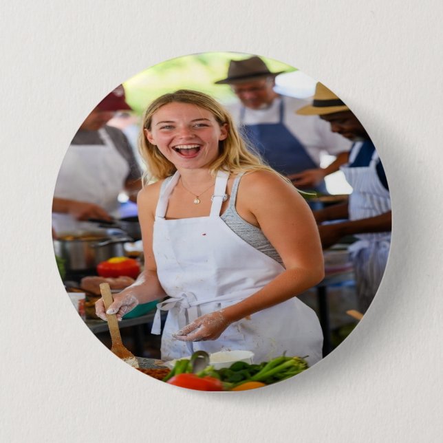 Fair Cook Off Photo Customize 7.5 Cm Round Badge (Front)