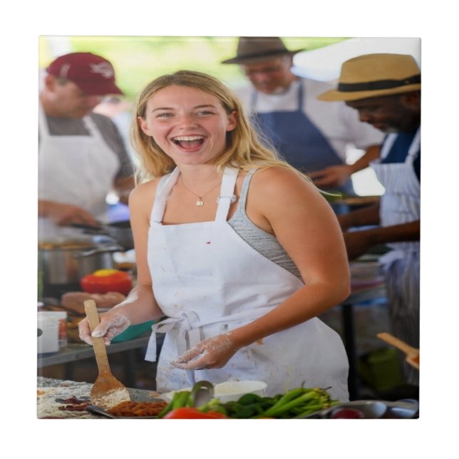 Fair Cook Off Photo Customize Tile (Front)