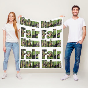 Fair Dinkum Aussie Slang Word With Kangaroos, Fleece Blanket