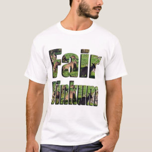 Fair Dinkum Aussie Slang Word With Kangaroos, T-Shirt
