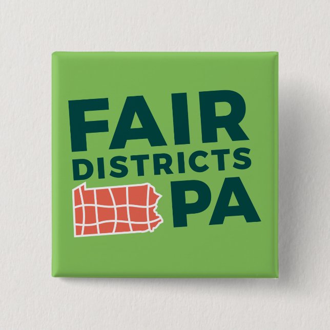 Fair Districts PA 2 " Button (Front)