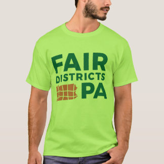 Fair Districts PA lime green tee