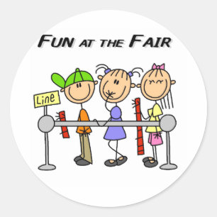 Fair Fun Tshirts and Gifts Classic Round Sticker