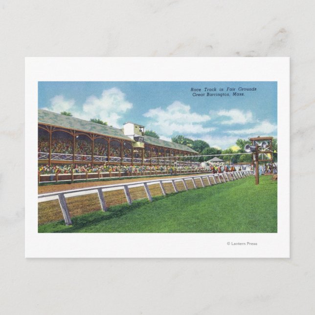 Fair Grounds Race Track View Postcard (Front)
