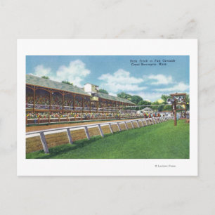 Fair Grounds Race Track View Postcard