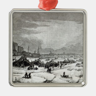 Fair held on the Thames Metal Tree Decoration