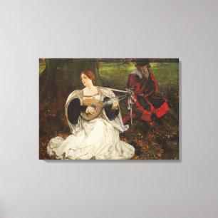 Fair is my Love (by Edwin Austin Abbey) Canvas Print