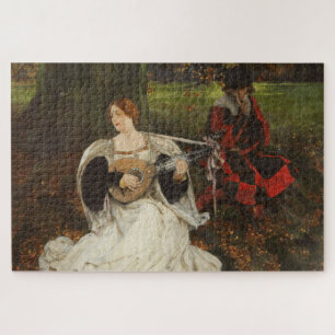 Fair is my Love (by Edwin Austin Abbey) Jigsaw Puzzle