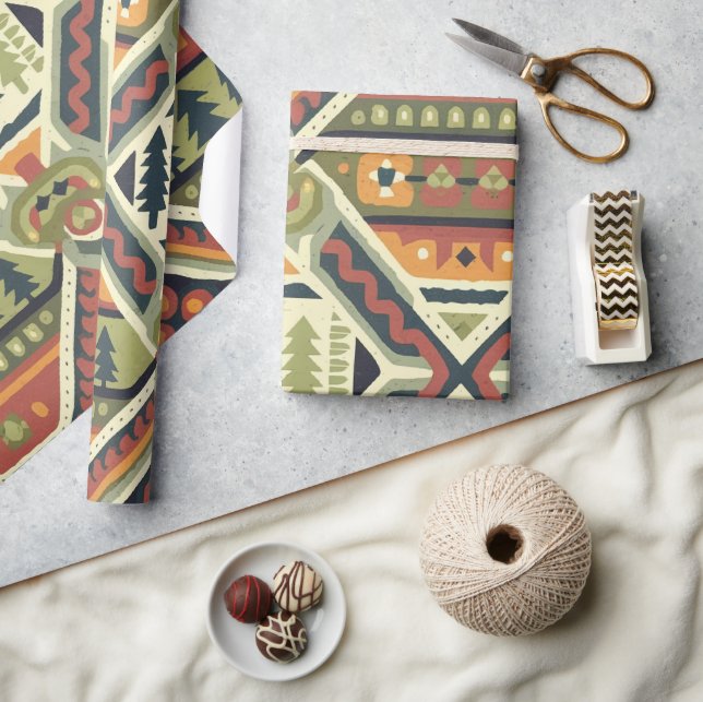 Fair isle Christmas 4 Wrapping Paper (Crafts)