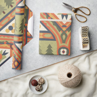 Fair isle Christmas 6 Wrapping Paper