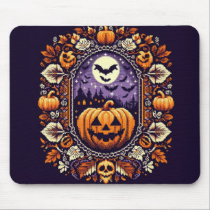 Fair Isle/Colorwork Vintage Halloween/fall Mouse Mat