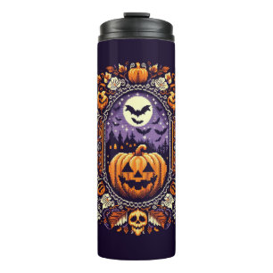 Fair Isle/Colorwork Vintage Halloween/fall Thermal Tumbler