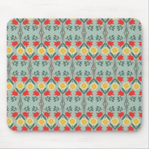 Fair isle fairisle floral retro hipster pattern mouse mat