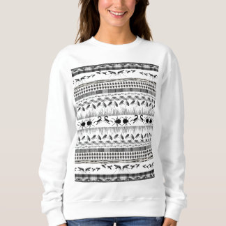 Fair Isle Fierceness animal bug insect Sweatshirt