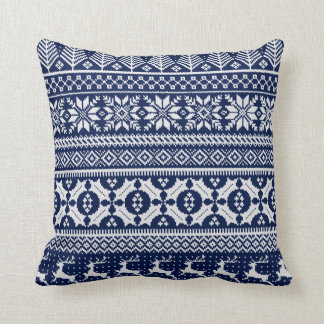 Fair Isle Knit Sweater Pillow