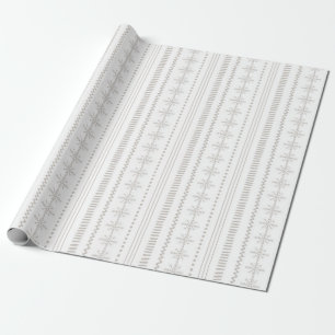 Fair Isle - Neutral Holiday Wrapping Paper