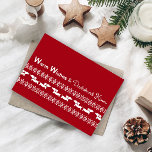 Fair Isle Ugly Sweater Dachshund Christmas Card<br><div class="desc">wiener dog fun and love</div>