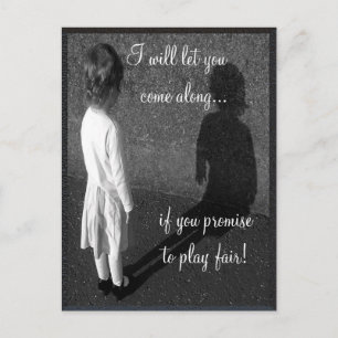 Fair Play  Customisable Postcard