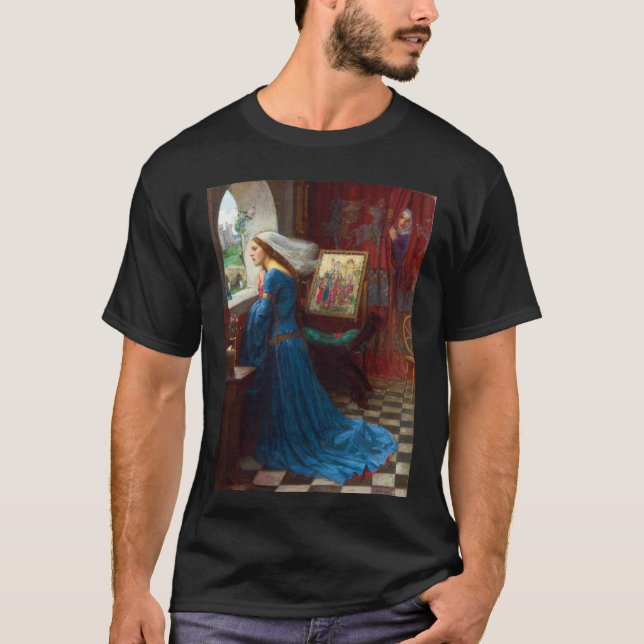 Fair Rosamund c. 1916 by John William Waterhouse T-Shirt (Front)