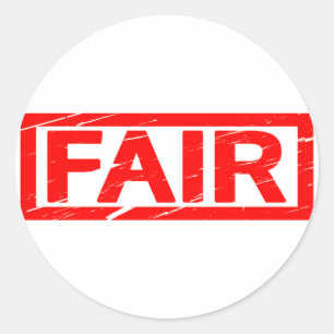Fair Stamp Classic Round Sticker