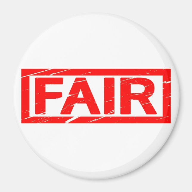 Fair Stamp Magnet (Front)