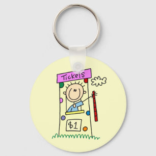 Fair Ticket Booth Tshirts and Gifts Key Ring