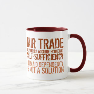 Fair Trade slogan on Mug for Activists