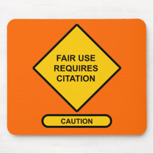 Fair Use Requires Citation Mouse Mat