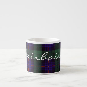 Fairbairn clan Plaid Scottish kilt tartan Espresso Cup