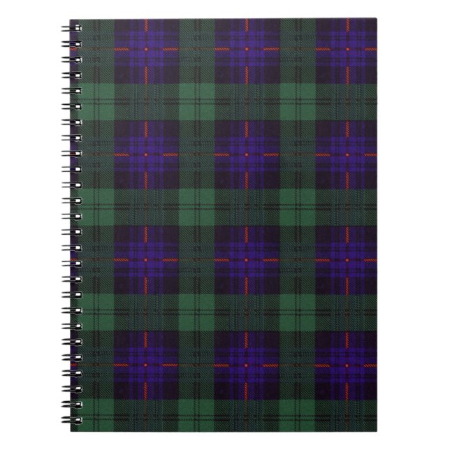 Fairbairn clan Plaid Scottish kilt tartan Notebook (Front)