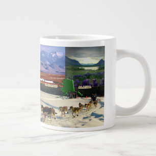 Fairbanks, Alaska Collage Large Coffee Mug