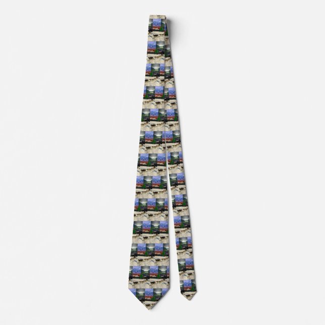 Fairbanks, Alaska Collage Tie (Front)