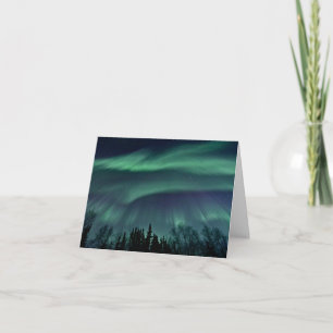Fairbanks Alaska Northern Lights Birthday Card