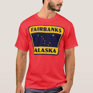 Fairbanks Alaska Retro Badge Yellow T-Shirt