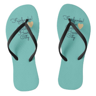 Fairbanks Golden Heart City Flip Flops