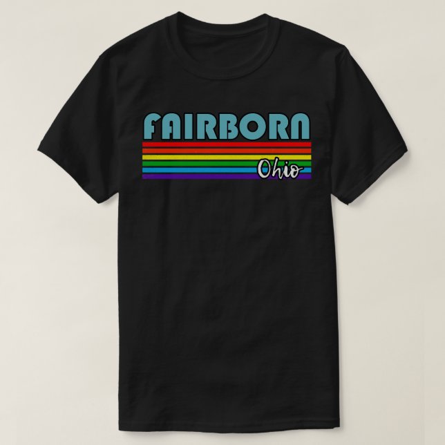Fairborn Ohio Pride  Fairborn LGBT Gift LGBTQ Supp T-Shirt (Design Front)