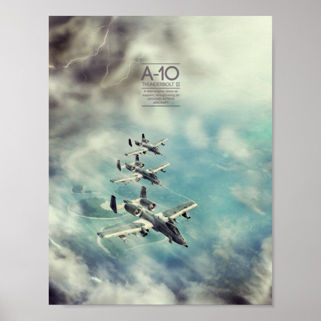 Fairchild Republic A-10 Thunderbolt II poster (Front)