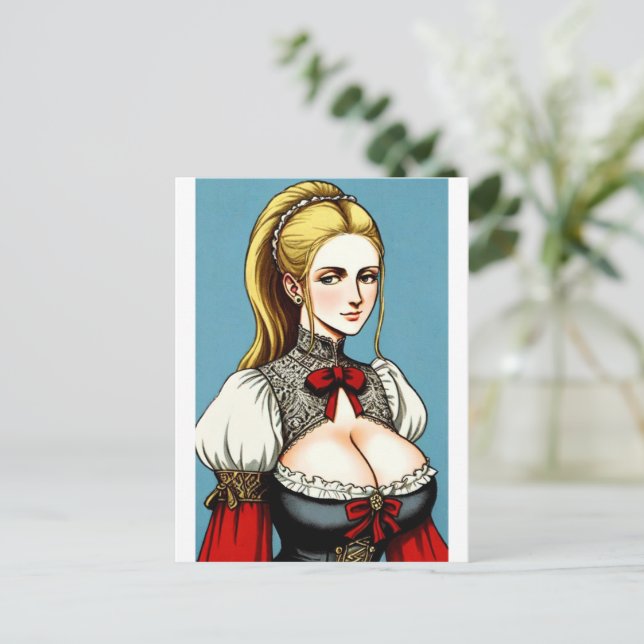 Faire Maiden 11 Postcard (Standing Front)