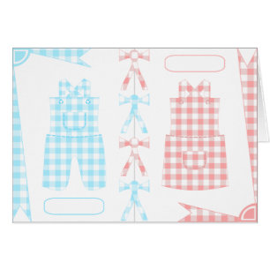 Faire-part de naissance jumeaux.