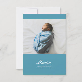 Faire-part naissance - Classique 1 photo Invitation