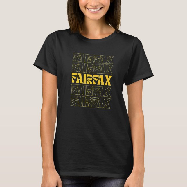 Fairfax Virginia Home State T-Shirt (Front)