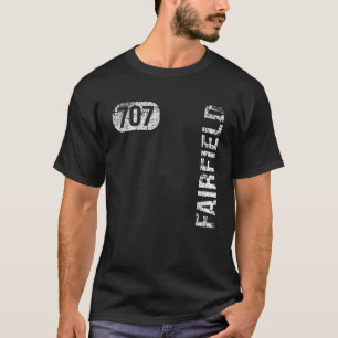 Fairfield California 707 Area Code Vintage Retro T-Shirt