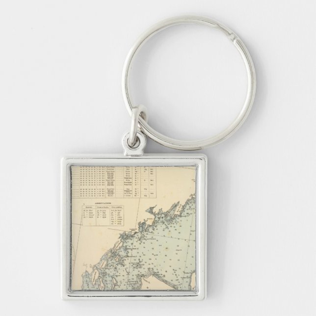 Fairfield County Connecticut, Long Island NY Key Ring (Front)