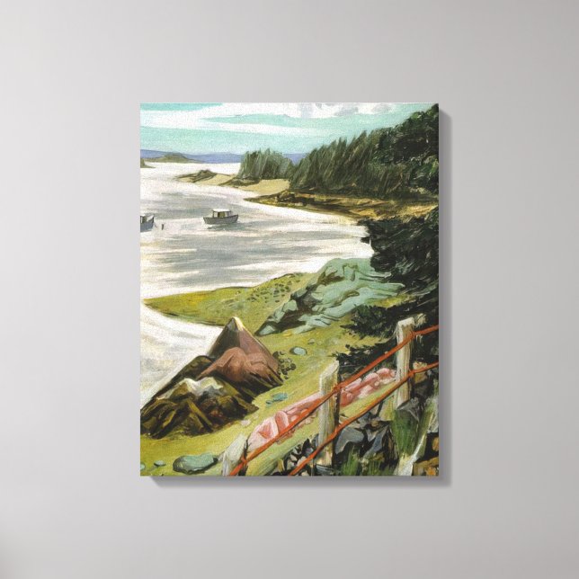 Fairfield Porter - RED CABLES 1940 Canvas Print (Front)