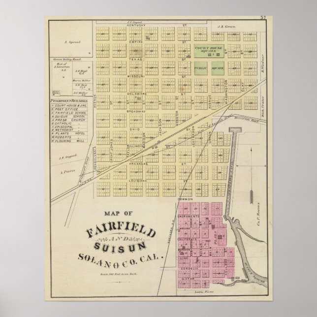 Fairfield, Suisun Poster (Front)