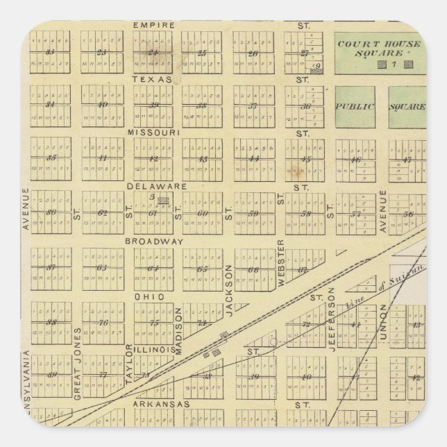 Fairfield, Suisun Square Sticker (Front)