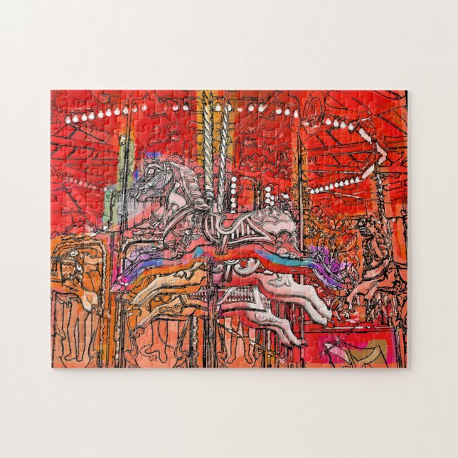 FAIRGROUND CAROUSEL JIGSAW PUZZLE (Horizontal)